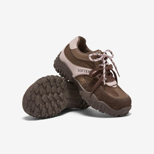 【云粉节】BF楼百思图2026春季新款真皮厚底德训鞋运动鞋女休闲鞋A3601AM6吊牌价799.现价499 商品图4