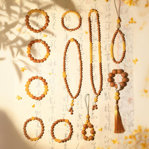 热卖！美哭了！戚龙珠 灵珠富贵双全系列合香珠手串 黄玛瑙+六种香材 非遗工艺 商品图13