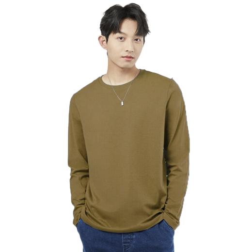 佐丹奴25年新款男装纯棉基础款纯色圆领打底衫01025701 商品图6