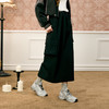 三彩独醒2025冬季新款工装半身裙高腰直筒裙H型长裙简约甜酷F 商品缩略图2