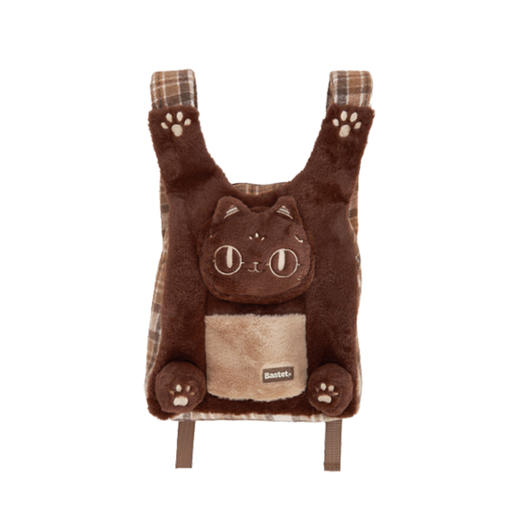 大英博物馆 巴斯特系列 萌猫背带 公仔娃包 毛绒双肩包 商品图4