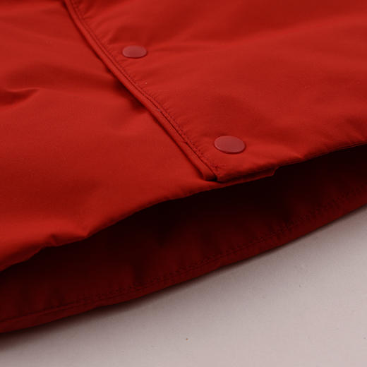 棉果果冬季新品男童女童红色马甲涤丝纺羽绒保暖加厚白鹅绒羽绒马甲M502171925610 商品图3