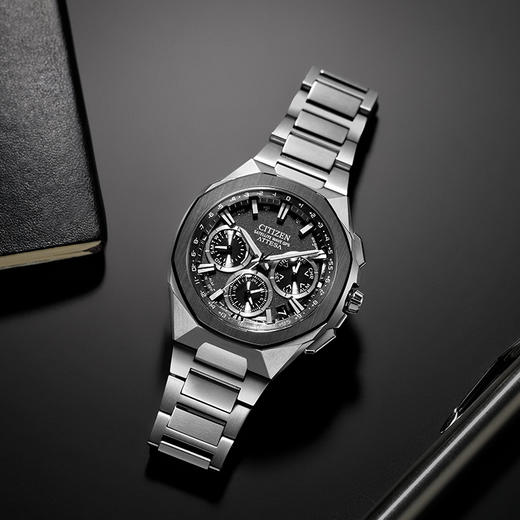 西铁城/CITIZEN卫星对时ATTESA系列舒博钛八角男表CC4104-53E 商品图5