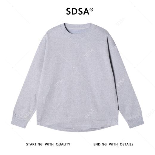 9530SDSA秋冬新款痞帅男装韩版简约纯色倒三角圆领卫衣宽松百搭上衣 商品图1