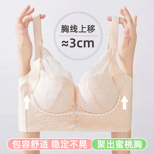 雅黛俪女士文胸小胸聚拢显大性感蕾丝内衣 商品图0