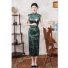 SKY 361825港风中式长款无袖丝绒时尚改良新中式日常修身旗袍 商品缩略图1
