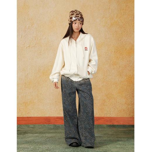 秋季蓝色豹纹个性阔腿裤女纪念日百货门店同款165499313 商品图3