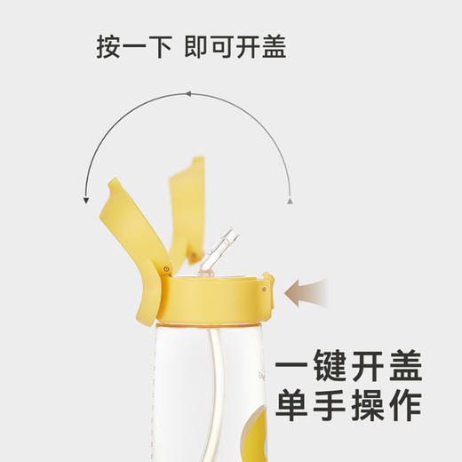 【积分兑换】英氏儿童水杯PPSU手提吸管杯防漏撒出游水杯野餐郊游宝宝水杯 商品图1
