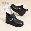 信诺妈妈鞋时装靴子真皮软底女鞋加绒保暖中老年棉鞋2025冬季新款5M103-11D 商品缩略图1