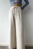 SIJIA｜AW2563 白色拼色腰头卫裤 商品缩略图5