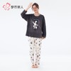 都市丽人睡衣海岛绒睡衣女士家居服长袖长裤海岛绒套装LHH2M6 商品缩略图1