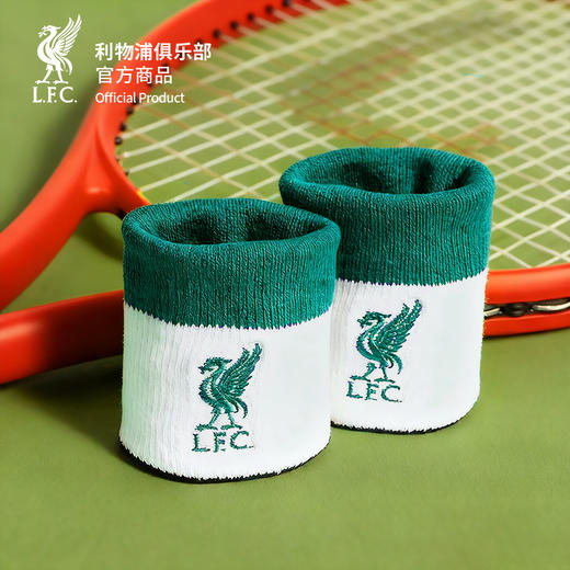【官方正版】利物浦俱乐部 | 黑绿拼色护腕毛圈运动腕带周边 商品图1