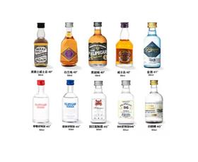 菲利佰加·白兰地威士忌伏特加网红洋酒小酒版10支组合套装