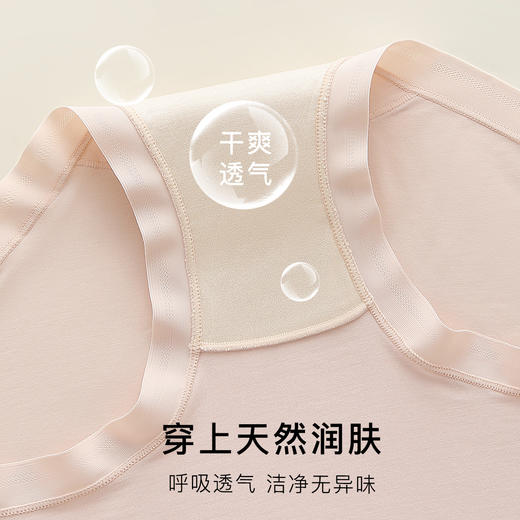 【2条装】7A抑菌100%桑蚕丝内裆无痕中腰舒适莫代尔内裤女19210无痕柔感内裤 商品图4