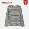 Threegun三枪 雪绒花彩条圆领女衫-T20081A01 商品缩略图9