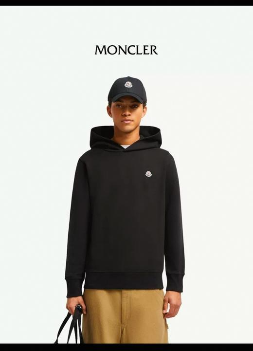 M0NC1ER 萌口 纯色徽标贴片连帽套头卫衣 WY916 商品图2