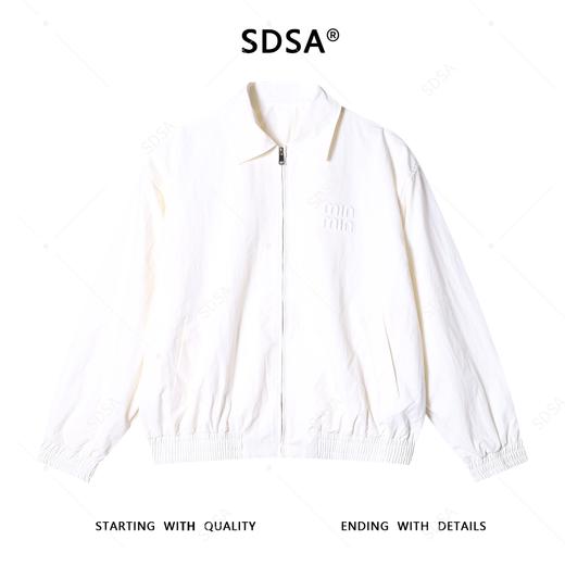 Y006SDSA男士秋冬新款痞帅男装纯色刺绣字母拉链翻领夹克百搭时尚外套 商品图1