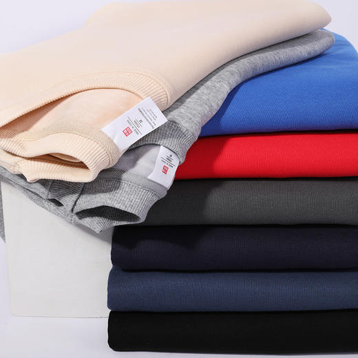 56%棉 马卡龙加绒圆领男女卫衣   A-5556 商品图10