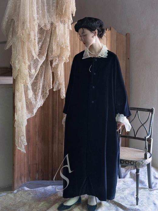 Emma Hope 25AW 宝石蓝/牛油果绿天鹅绒浅口芭蕾鞋 商品图2