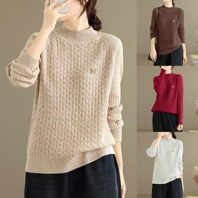 GYH 9267插肩袖毛衣保暖针织上衣