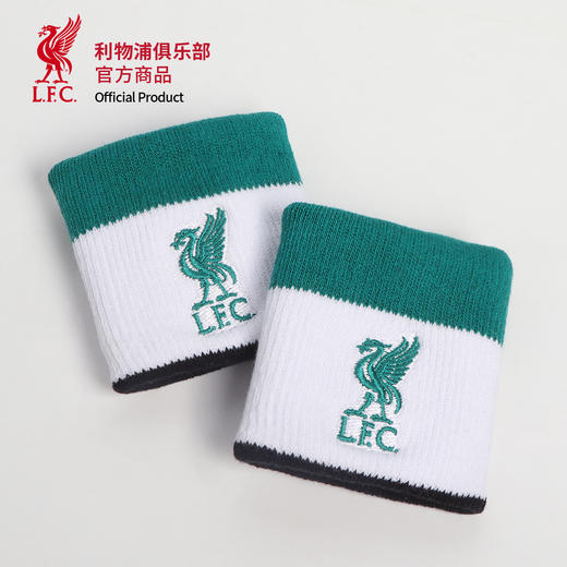 【官方正版】利物浦俱乐部 | 黑绿拼色护腕毛圈运动腕带周边 商品图3
