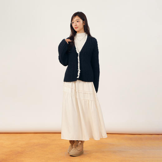 木耳边百褶长半裙-纪念日百货门店同款166344487 商品图3