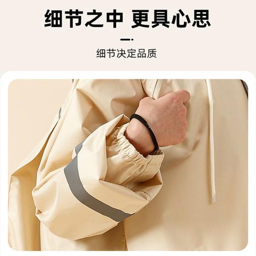 赠送收纳袋【优良面料！透气不闷热】加大书包位，ins风韩版儿童雨衣春亚纺加长款全身防水雨披带学生雨衣。ha 商品图2