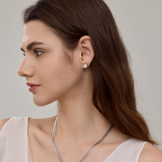 ARSIS 丨 流光系列 白月光耳钉 商品图3