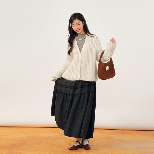 棒针蕾丝边羊驼开衫-纪念日百货门店同款166593344 商品图2