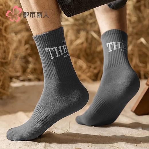 都市丽人袜子男士袜子精梳棉男袜子男士中筒袜2双1组FCHDF2 商品图1