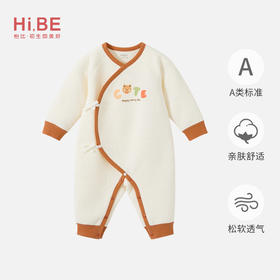 怡比萌趣文字长袖系带哈衣HY25WIN015米黄（52#-66#）