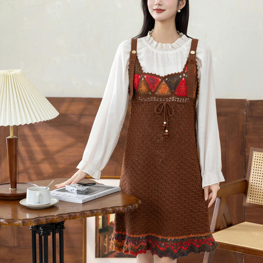 苏苏姐家暮歌背带裙手工diy钩针自制羊毛线编织毛线团材料包 商品图2