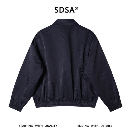 Y006SDSA男士秋冬新款痞帅男装纯色刺绣字母拉链翻领夹克百搭时尚外套 商品图4