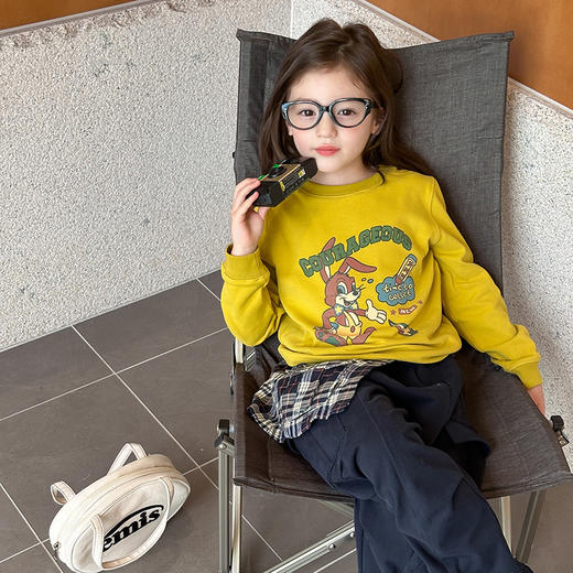 宸之昊童装儿童宝宝舒适云朵绒棉休闲韩版长袖T恤卡通打底衫★ 商品图9