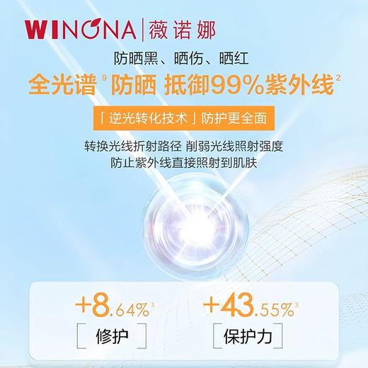 薇诺娜清透防晒乳霜50g隔离敏感肌面部全身清爽不油腻防紫外线 SPF48 PA+++ 商品图1