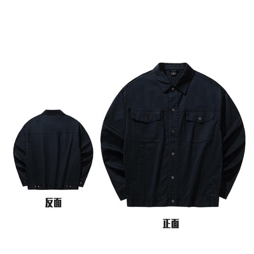 超级安踏夹克男秋季新款棉质复古休闲外套长袖衬衫上衣152538608U 商品图1