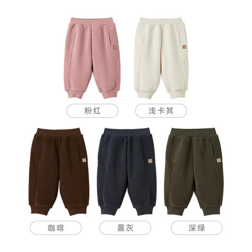 Cucutas幼童长裤CY25WIW540浅卡其/咖啡/粉红/晨灰/深绿90#-130# 商品图8