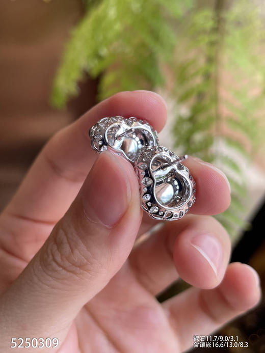 5250309，葫芦耳钉。具体价格微信咨询 商品图5