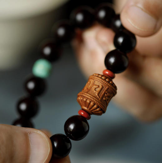 【青山特惠】12mm 14颗小叶紫檀 原创【向晚】手串 y58 商品图6