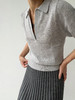 Puree｜#1975 Cashmere summer polo 羊绒polo领短袖上衣 [  白 / 灰 / 蓝  ] 商品缩略图2