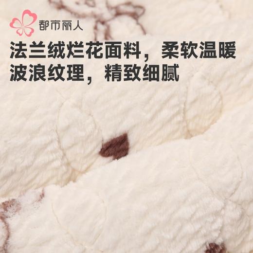 都市丽人睡衣女童法兰绒儿童家居服长袖长裤中厚夹棉套装JHH9E1 商品图5