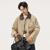 gxg.jeans男装 卡其色工装撞色领口宽松翻领夹克外套男 25秋热卖 商品缩略图1