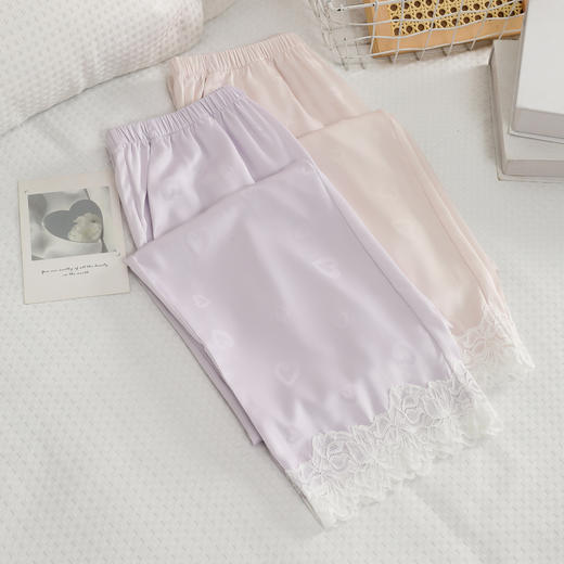 「洛诗琳维密代工厂定制 大牌 提花睡衣」2025秋季法式定制提花氛围感家居服套装薄款长袖长裤睡衣两件套(7天左右发货)99406 商品图8