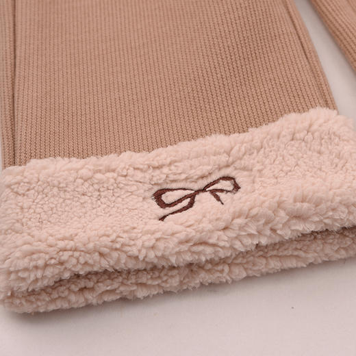 棉果果冬季新品女童复合水貂绒保暖加厚针织加绒长裤M422200425735 商品图7