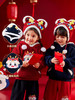 【清仓】嘟嘟家儿童新年卫衣红色拜年服女童连帽新年装宝宝加厚上衣冬BSG123DWY396 商品缩略图1