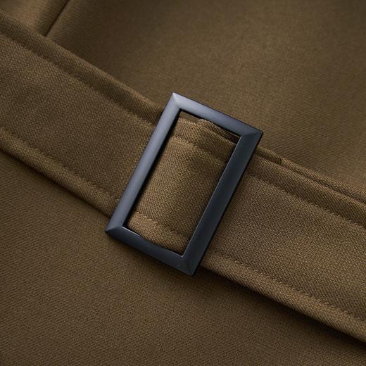 「高货wl」全新升级【铂金会员441/天猫599/差价158】(92931)洛诗琳复古双排扣中长款风衣2025秋季修身收腰系带外套 商品图3