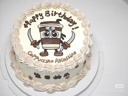 山海经Cappuccino Assassino卡布奇诺忍者手绘卡通蛋糕-低糖处理无添加 商品图0