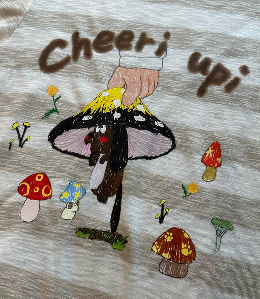 设计师款拔蘑菇小狗t恤082 商品图1