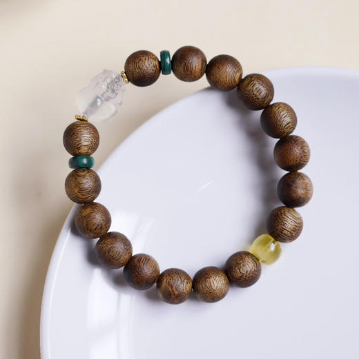 【青山特惠】10mm 16颗 绿棋楠【妗洁】沉香手串c8 商品图4