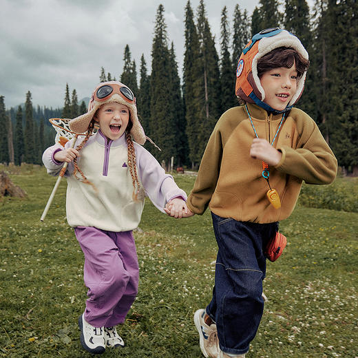 [净电绒]迷你巴拉儿童卫衣宝宝男童女童2025冬新款抗静电上衣 商品图2